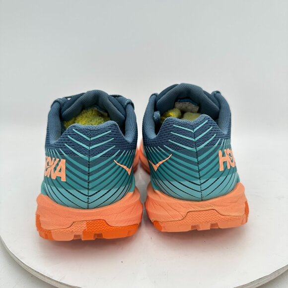 Hoka One One Torrent 2 Women Size 7 1110497-RTCN Real Teal Cantaloupe Shoes - Picture 5 of 11